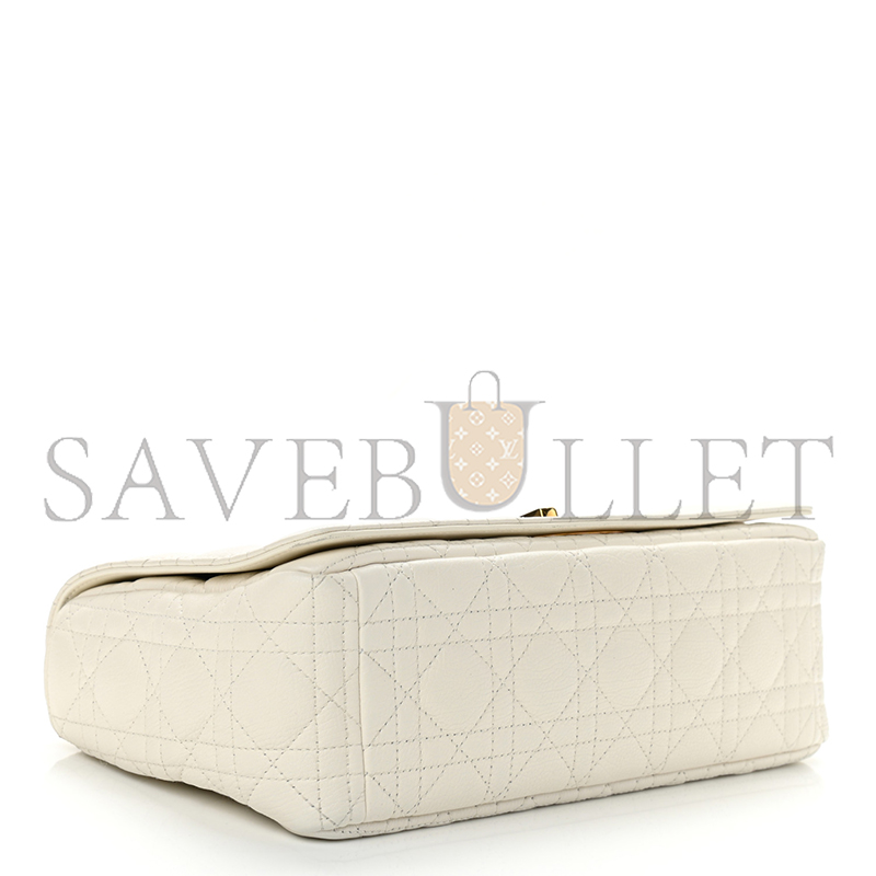 D*or grained calfskin cannage large caro bag latte (29*17*8.9cm)